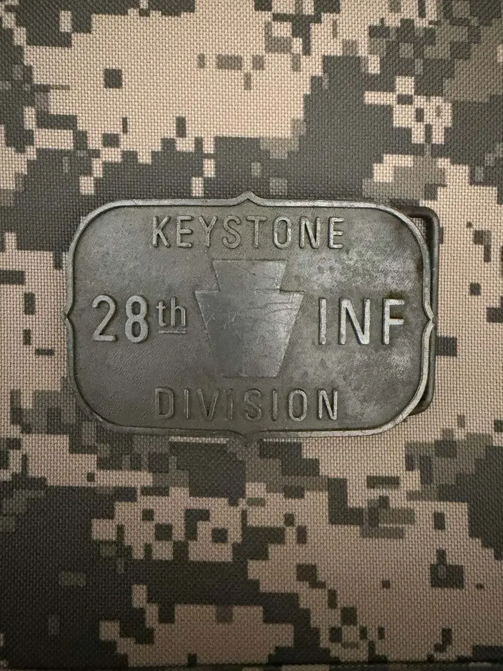 Vintage 28th Infantry Division Keystone Limited Edition Belt Buckle